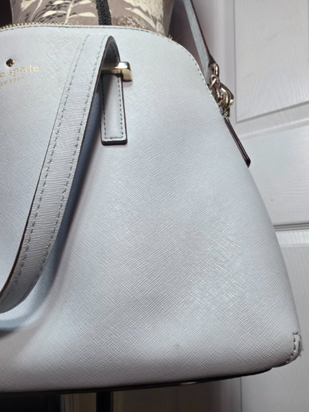 Structured Light Blue Handbag - Picture 11 of 14